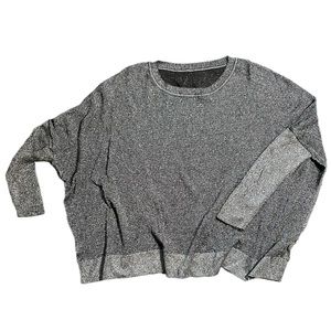 Metallic Knit Boxy Mesh Sweater, PLANET, One Size